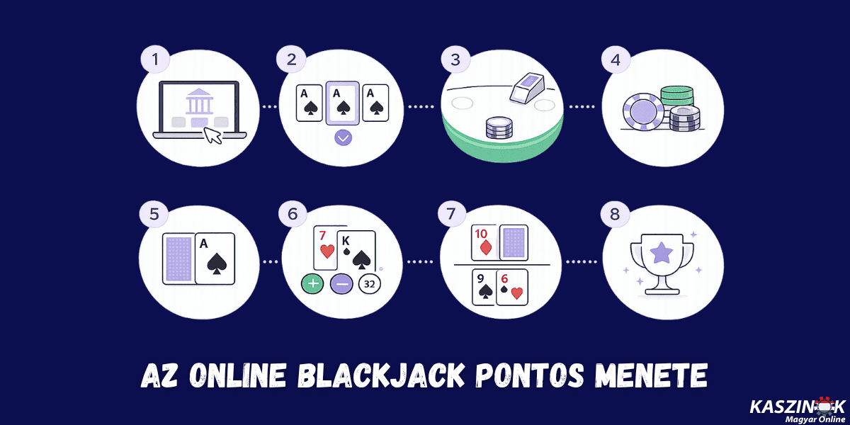 az online blackjack pontos menete