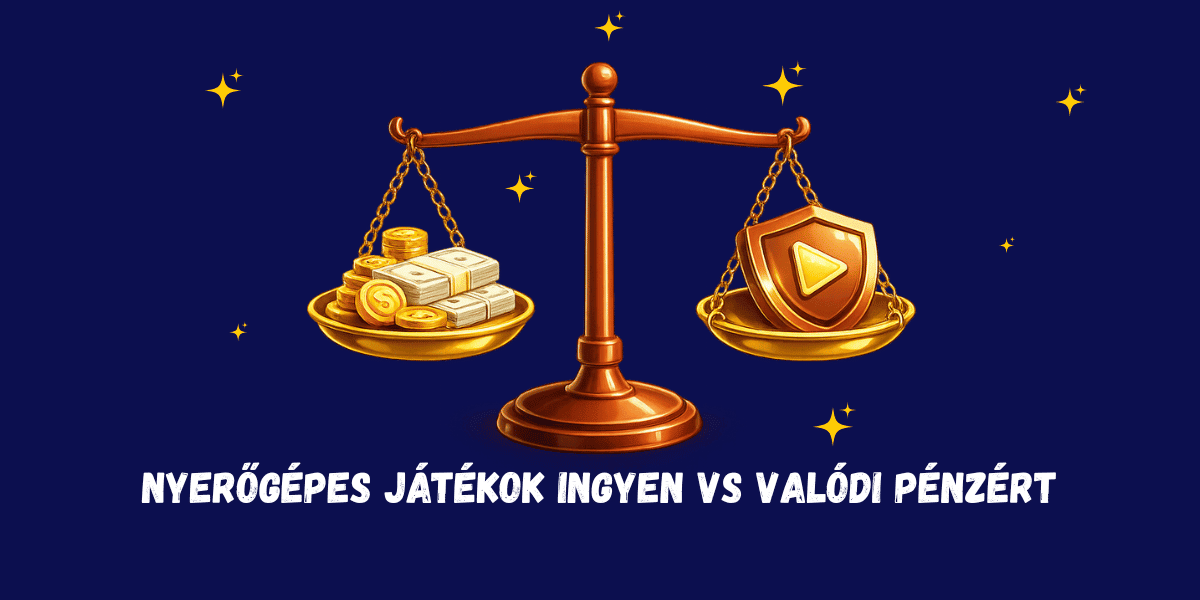 nyerőgépes játékok ingyen vs valódi pénzért